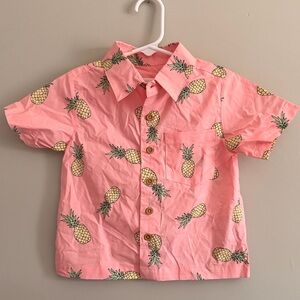 NEW Grayson Mini Button Down Pineapple Top